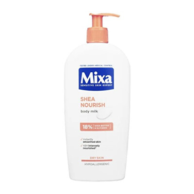 Mixa - Intenzivní vyživující tělové mléko pro suchou pokožku Shea Nourish (Body Milk) 400 ml