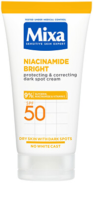 Mixa - Ochranný a korekční krém proti tmavým skvrnám SPF 50 Niacinamide Bright (Protecting & Correcting Dark Spot Cream) 50 ml