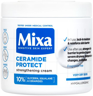 Mixa - Posilující tělová péče pro velmi suchou pokožku Ceramide Protect (Strengthening Cream) 400 ml