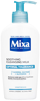 Mixa - Odličovací mléko pro citlivou pleť Optimal Tolerance (Soothing Cleansing Milk) 200 ml