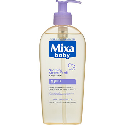 Mixa - Zklidňující a čisticí olej pro děti Baby (Soothing Cleansing Oil For Body & Hair) 250 ml