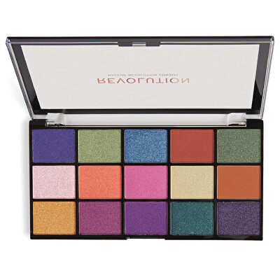 Revolution - Paletka 15 očních stínů Re-Loaded Passion for Colour Palette 16,5 g