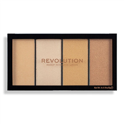 Revolution - Paletka rozjasňovačů Revolution Re-Loaded (Highlighter Palette) odstín Lustre Lights Warm 4 x 5 g