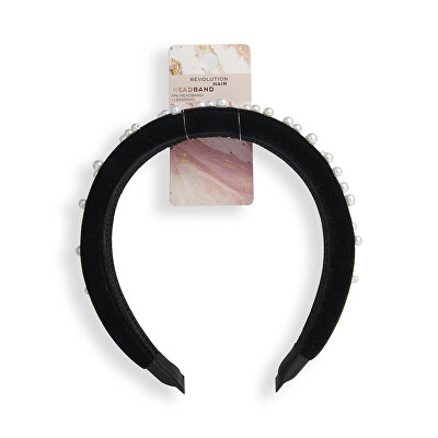 Revolution - Čelenka do vlasů Black Pearl (Velvet Headband)