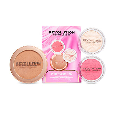 Revolution - Dárková sada Party Glow Face Powder Trio