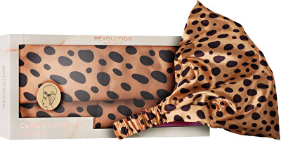 Revolution Haircare - Kosmetická čelenka Satin Animal Print (Curl Protector)