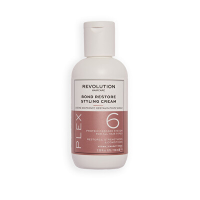 Revolution Haircare - Bezoplachová regenerační péče pro suché a poškozené vlasy Plex 6 (Bond Restore Styling Cream) 100 ml