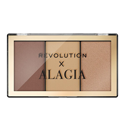 Revolution - Konturovací paletka x Alagia (Face Like Alagia Highlight & Bronze Palette) 7,5 g