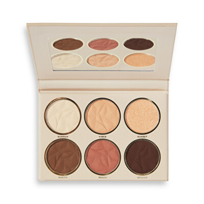 Revolution PRO - Paletka 6 očních stínů Glam Mood Golden Hour 6 x 2 g