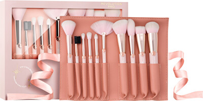 Revolution PRO - Sada štětců x Influencer Overnight Full Beat Brush Set & Roll