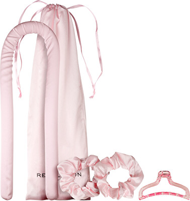 Revolution - Sada na natočení vlasů Curl Enhance Satin Curling Ribbon Pink