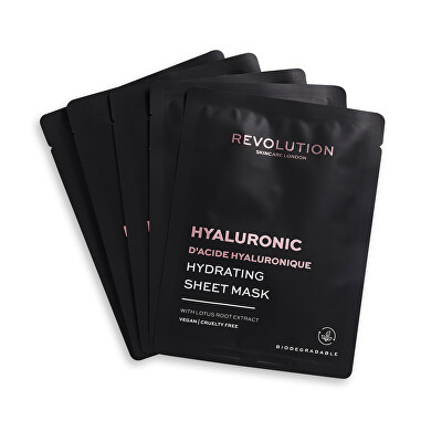 Revolution Skincare - Sada pleťových masek Biodegradable (Hydrating Hyaluronic Acid Sheet Mask)
