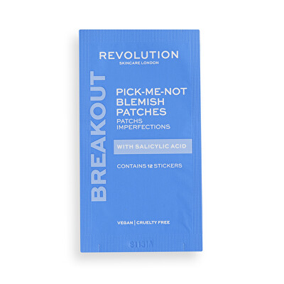 Revolution Skincare - Čisticí pleťové náplasti Pick-Me-Not Blemish Patches (Contains Stickers) 60 ks