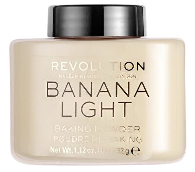 Revolution - Transparentní pudr (Loose Baking Powder Banana Light) 32 g