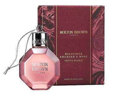 Molton Brown - Koupelový a sprchový gel Delicious Rhubarb & Rose Festive Bauble (Bath & Shower Gel) 75 ml