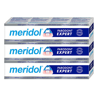 Meridol - Zubní pasta proti krvácení dásní a parodontitidě Paradont Expert tripack 3 x 75 ml