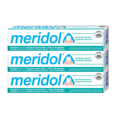 Meridol - Zubní pasta proti zánětu dásní tripack 3 x 75 ml