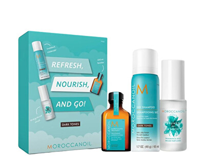 Moroccanoil - Dárková sada Refresh, Nourish and Go - Dark Tones