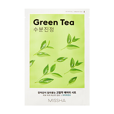 Missha - Hydratační plátýnková maska se zeleným čajem Green Tea (Airy Fit Sheet Mask) 19 g