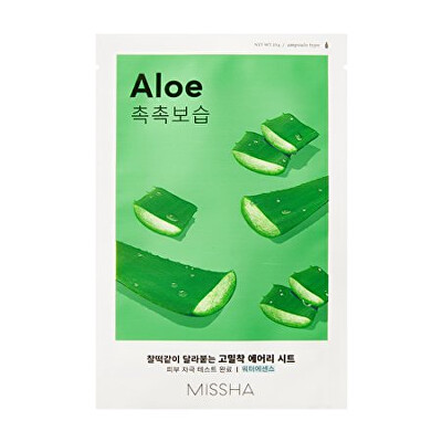 Missha - Hydratační plátýnková pleťová maska Aloe (Airy Fit Sheet Mask) 19 g