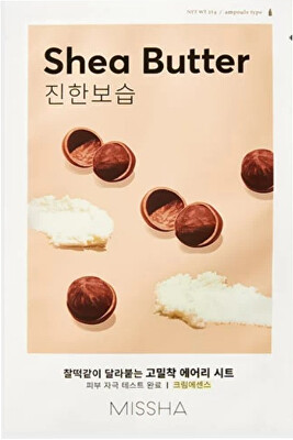 Missha - Hydratační pleťová maska Airy Fit Sheet Mask (Shea Butter) 1 ks