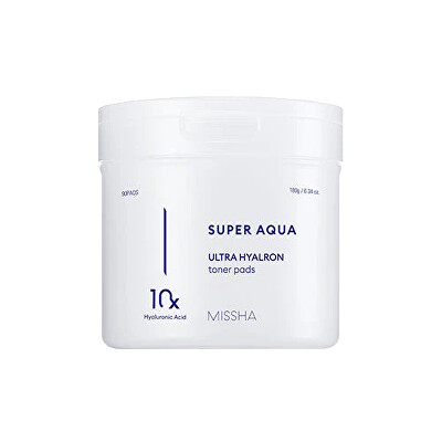Missha - Hydratační tonizační tampony Super Aqua Ultra Hyalron (Toner Pads) 90 ks