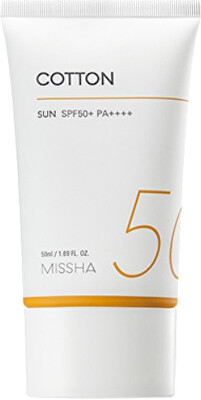 Missha - Opalovací krém SPF 50+ All Around Safe Block Cotton (Sun Cream) 50 ml