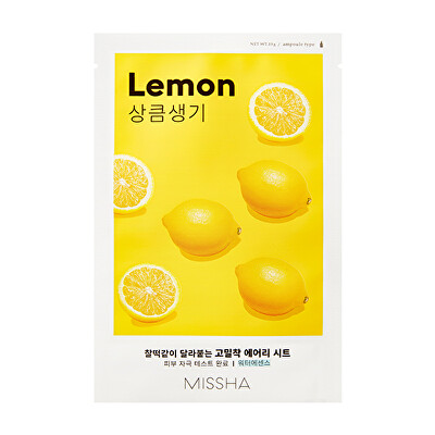 Missha - Plátýnková maska s výtažkem z citronu Lemon (Airy Fit Sheet Mask) 19 g