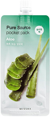 Missha - Hydratační noční maska Aloe Vera Pure Source (Pocket Pack) 10 ml