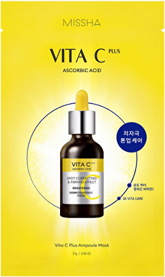 Missha - Rozjasňující pleťová maska s vitamínem C Vita C Plus (Ampoule Mask) 27 g