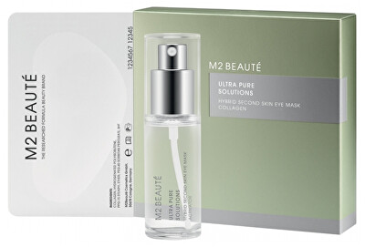 M2 Beauté - Kolagenová maska na oční okolí Ultra Pure Solutions Hybrid Second Skin (Collagen Eye Mask) 30 ml x 7 ks