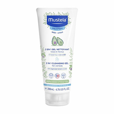 Mustela - Dětský sprchový gel na tělo a vlasy (2 in 1 Cleansing Gel) 200 ml