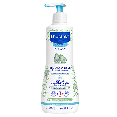 Mustela - Dětský jemný čisticí gel na tělo a vlasy (Gentle Cleansing Gel) 500 ml