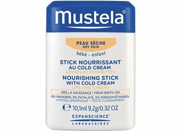 Mustela - Vyživující a hydratační tyčinka na rty a tváře (Nourish Stick with Cold Cream) 9,2 g