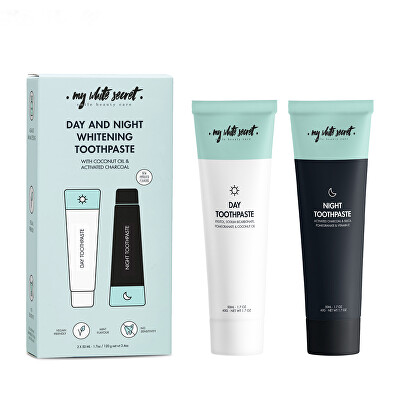 My White Secret - Denní a noční bělicí zubní pasta (Day & Night Toothpaste) 2 x 50 ml