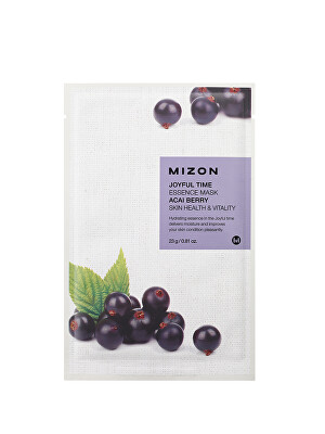 Mizon - Plátýnková 3D maska s Acai Berry pro zdravou pleť a vitalitu Joyful Time (Essence Mask Acai Berry) 23 g