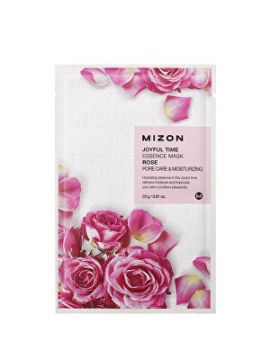 Mizon - Plátýnková 3D maska s výtažkem z růže pro suchou pleť Joyful Time (Essence Mask Rose) 23 g