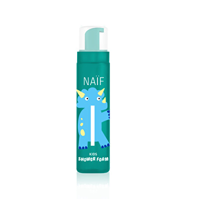 NAÏF - Barevná sprchová pěna s vůní limetky a černého rybízu (Shower Foam) 150 ml