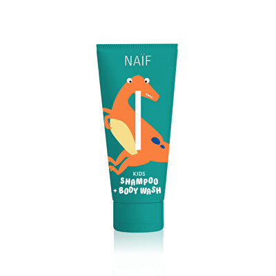 NAÏF - Dětský mycí gel a šampon s vůní limetky a černého rybízu (Shampoo & Body Wash) 250 ml