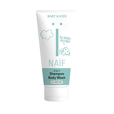 NAÏF - Mycí gel a šampon 2v1 pro děti a miminka (2v1 Shampoo and Body Wash) 200 ml