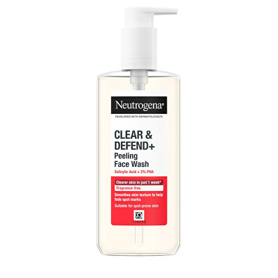 Neutrogena - Čisticí gel proti pupínkům Clear & Defend+ (Facial Wash) 200 ml