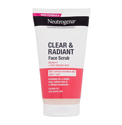 Neutrogena - Pleťový peeling Clear & Radiant (Face Scrub) 150 ml