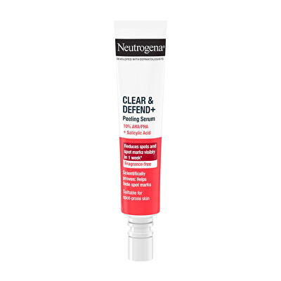 Neutrogena - Sérum proti pupínkům Clear & Defend+ (Peeling Serum) 30 ml