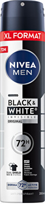 Nivea - Antiperspirant pre mužov Black & White Original 200 ml