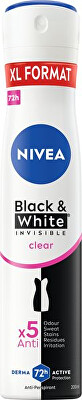 Nivea - Antiperspirant ve spreji Black & White Clear 200 ml