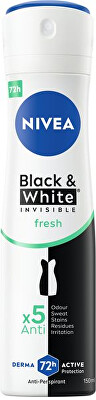 Nivea - Antiperspirant ve spreji Invisible For Black & White Fresh 150 ml