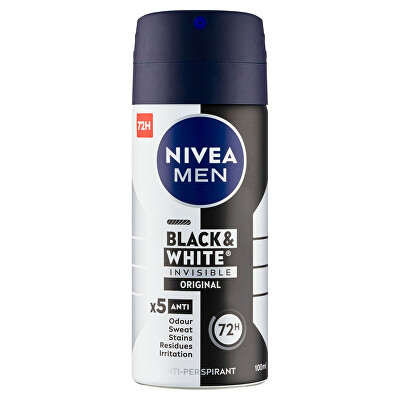 Nivea - Antiperspirant ve spreji pro muže Invisible For Black & White (Antiperspirant) 100 ml