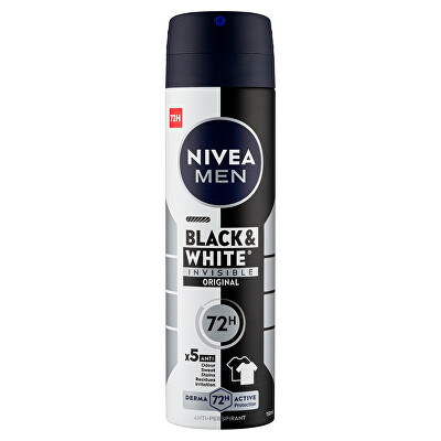 Nivea - Antiperspirant ve spreji pro muže Invisible For Black & White Power 150 ml