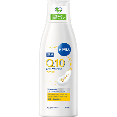 Nivea - Čistiace pleťové mlieko proti vráskam Q10 Plus 200 ml