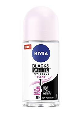 Nivea - Kuličkový antiperspirant Invisible For Black & White Clear 50 ml